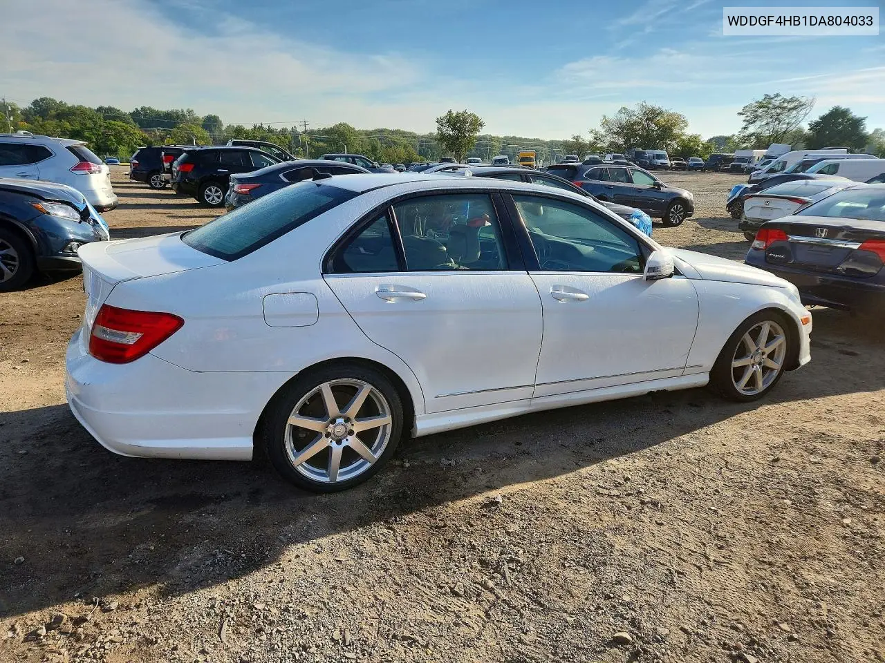 2013 MERCEDES C-KLASSE VIN WDDGF4HB1DA804033 — фото 3