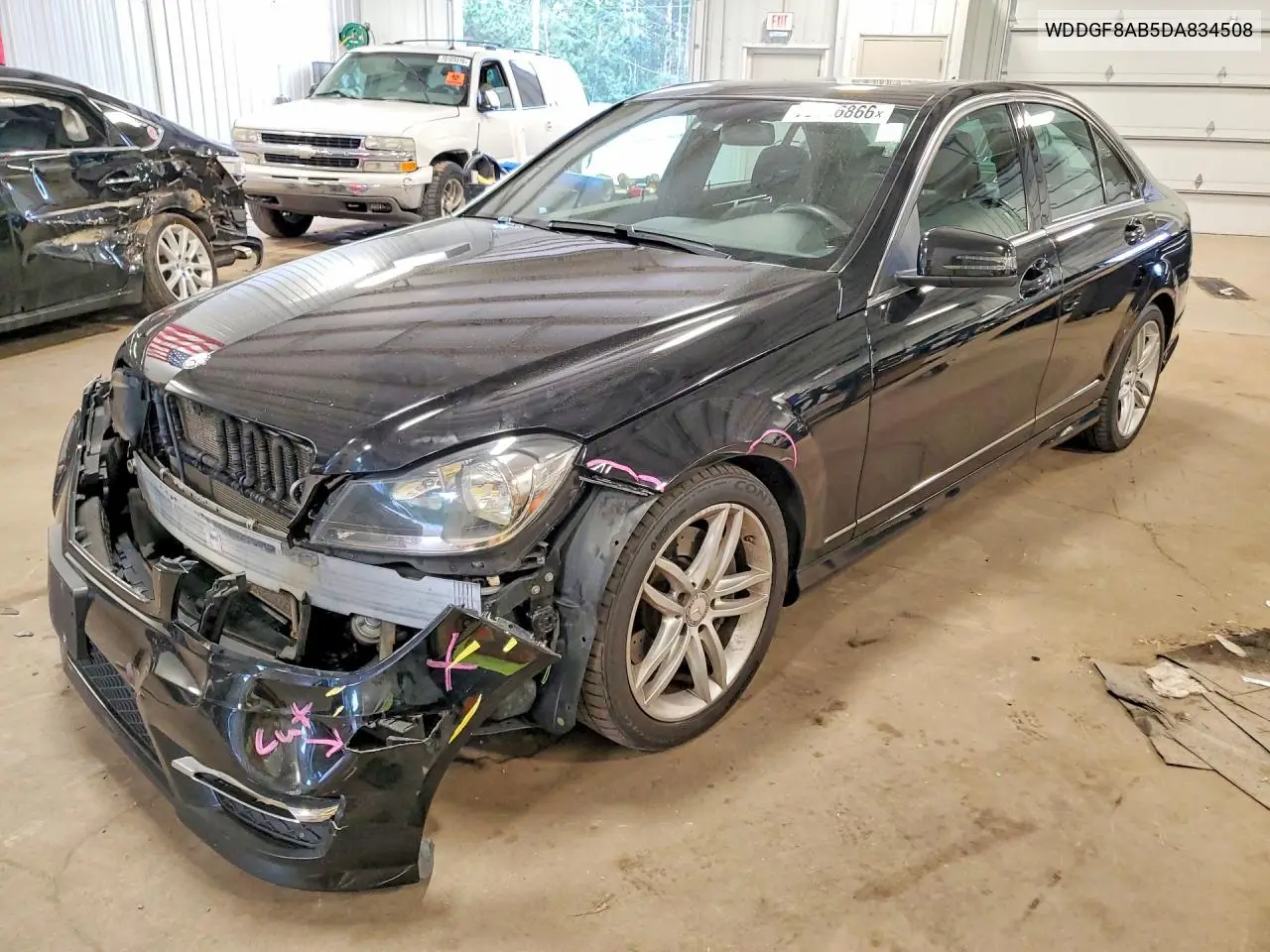 MERCEDES C-KLASSE 2013, VIN WDDGF8AB5DA834508