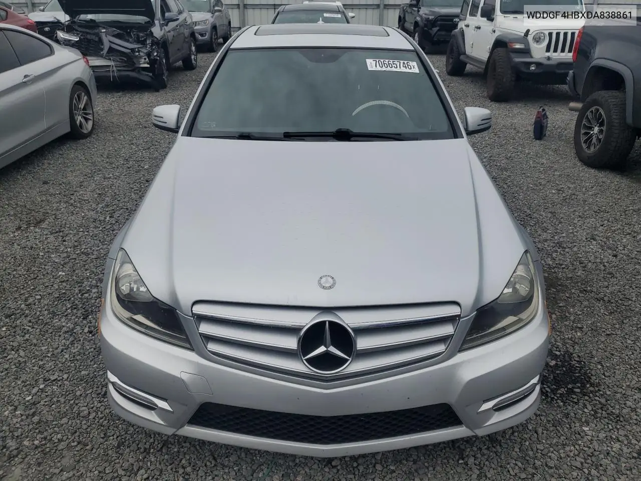 2013 MERCEDES C-KLASSE VIN WDDGF4HBXDA838861 — фото 5