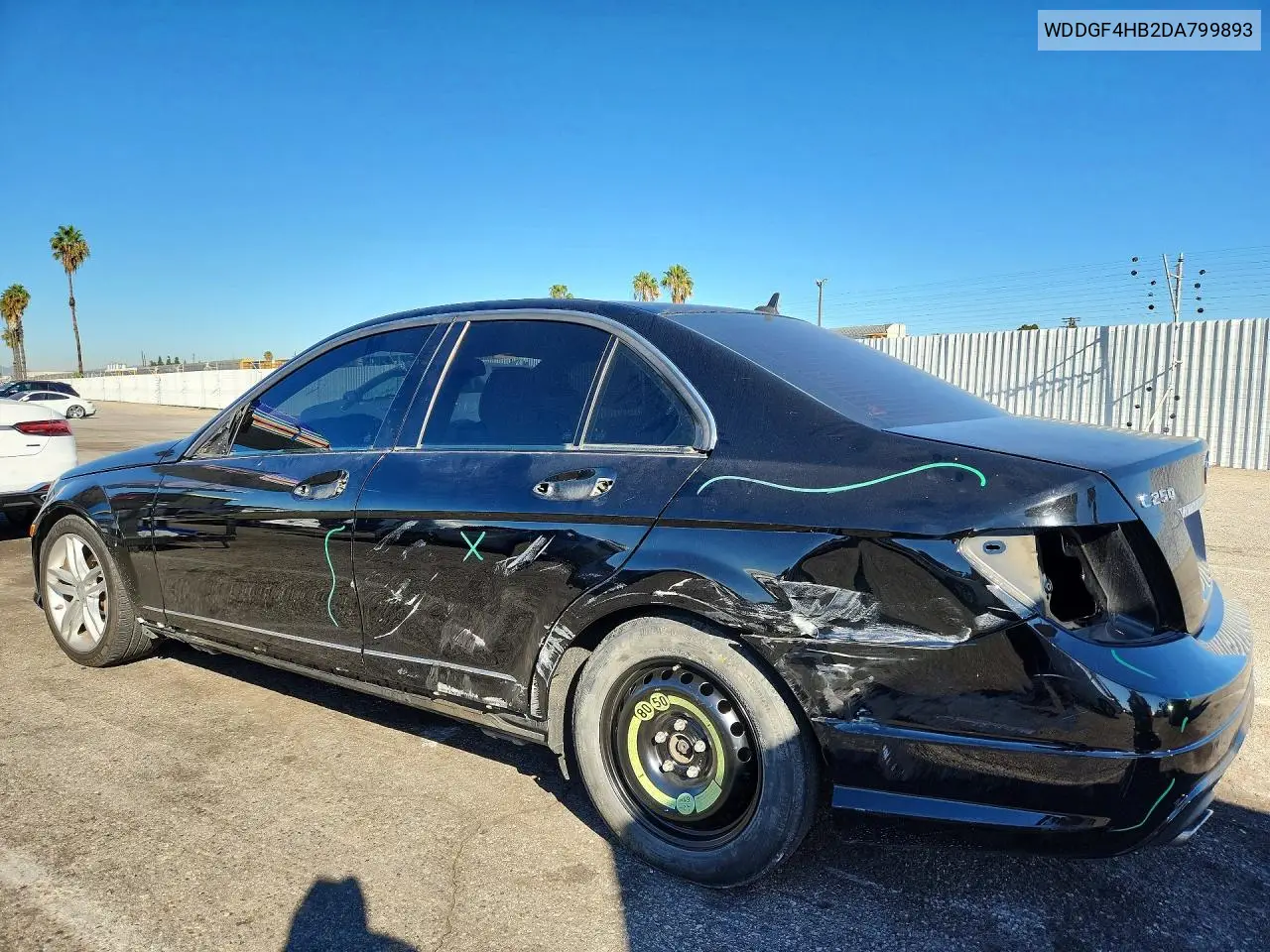 2013 MERCEDES C-KLASSE VIN WDDGF4HB2DA799893 — фото 2