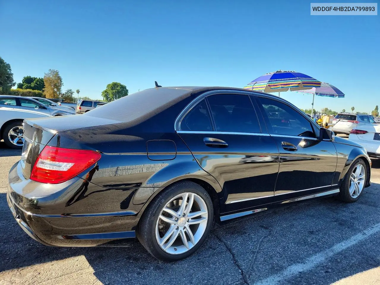 2013 MERCEDES C-KLASSE VIN WDDGF4HB2DA799893 — фото 3