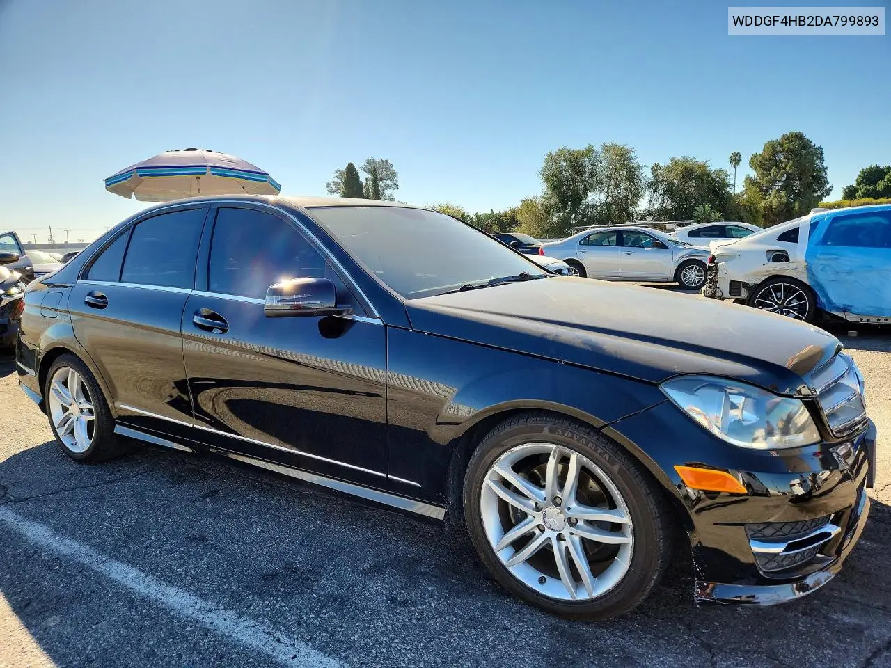 2013 MERCEDES C-KLASSE VIN WDDGF4HB2DA799893 — фото 4