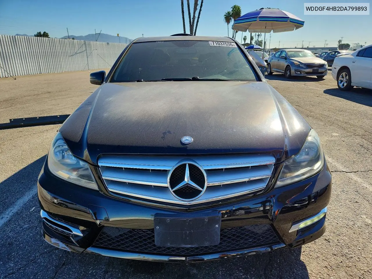 2013 MERCEDES C-KLASSE VIN WDDGF4HB2DA799893 — фото 5