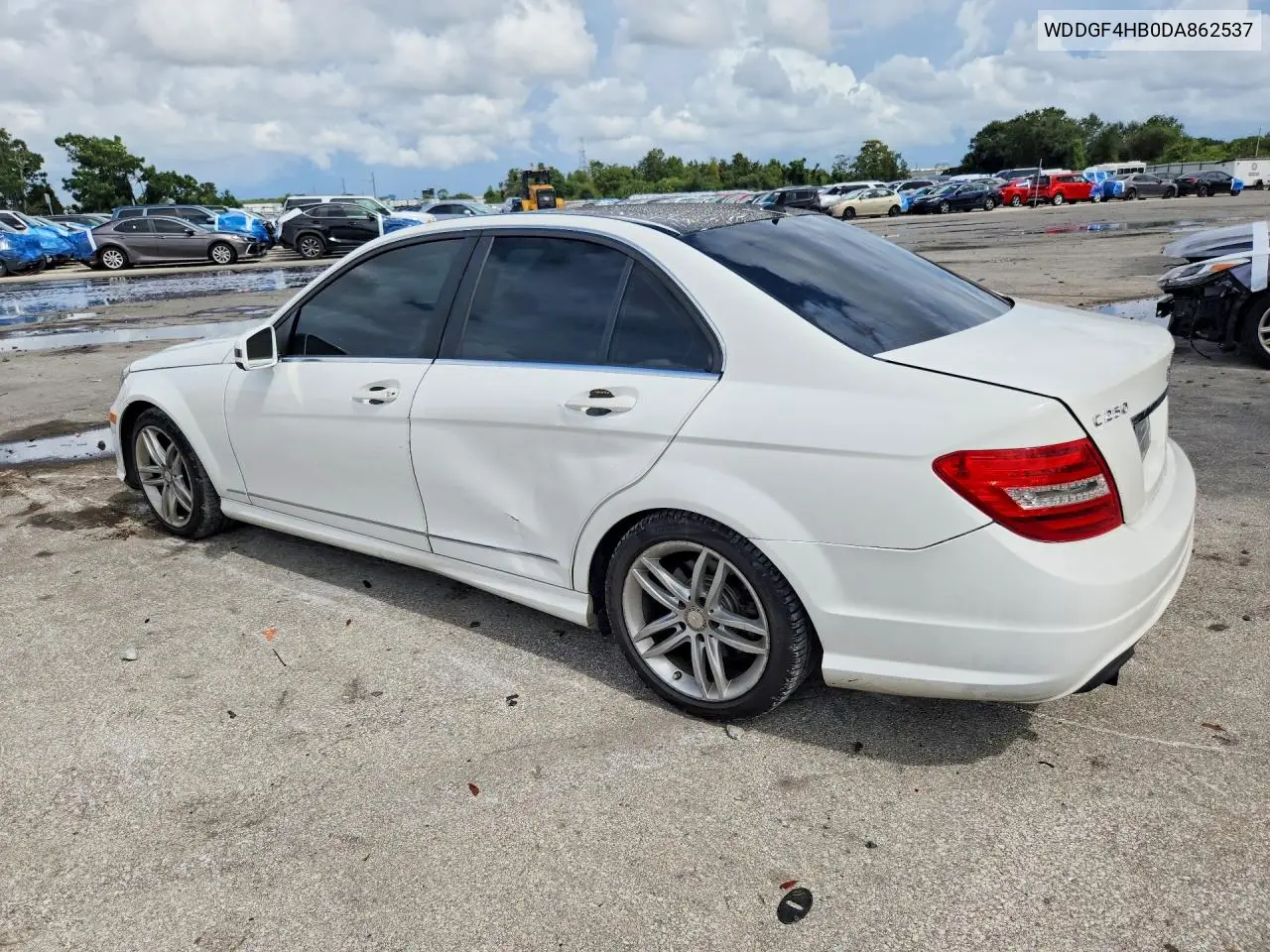2013 MERCEDES C-KLASSE VIN WDDGF4HB0DA862537 — фото 2