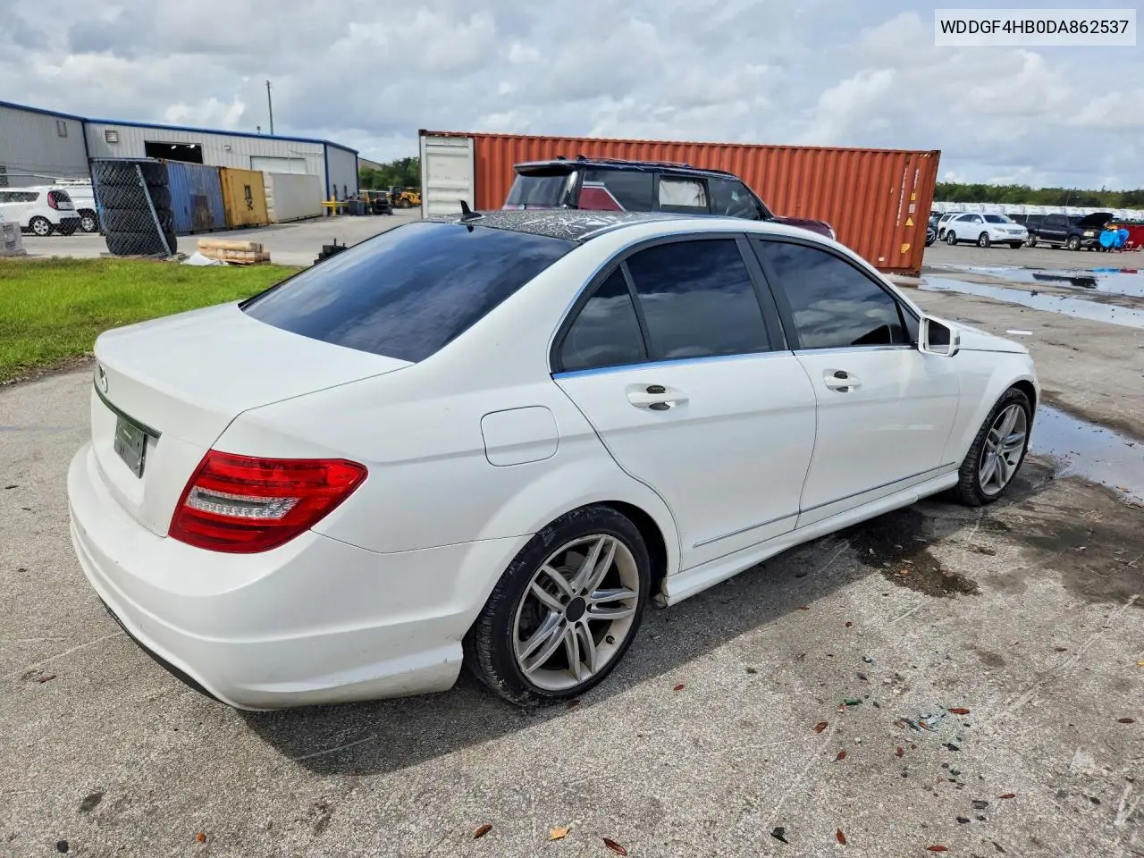 2013 MERCEDES C-KLASSE VIN WDDGF4HB0DA862537 — фото 3
