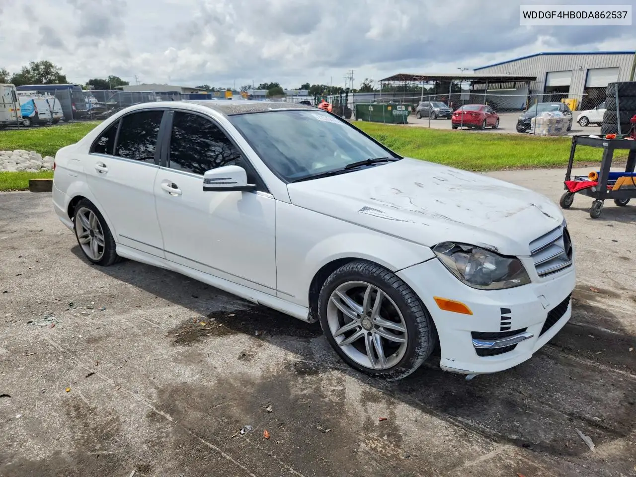 2013 MERCEDES C-KLASSE VIN WDDGF4HB0DA862537 — фото 4