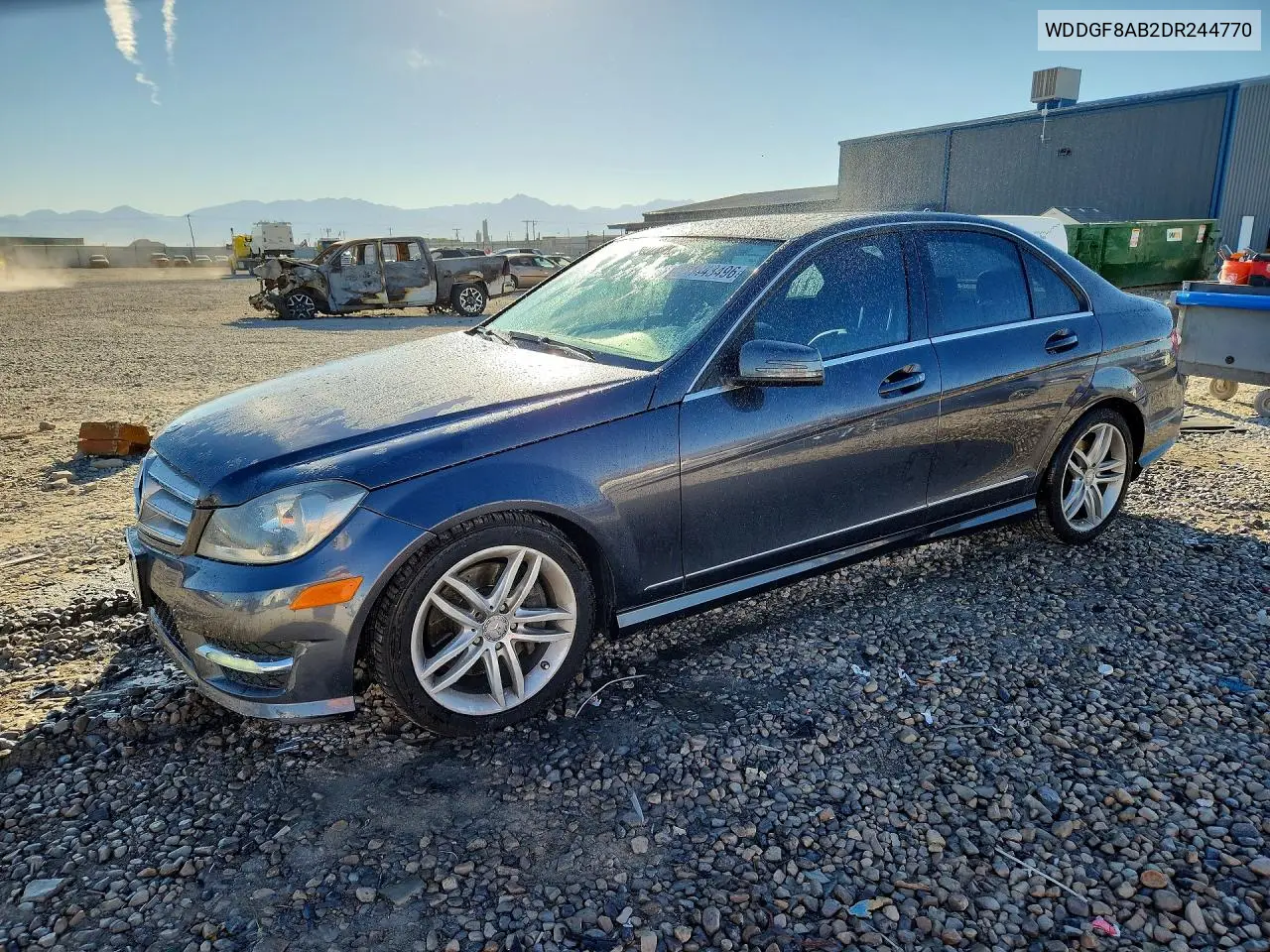 MERCEDES C-KLASSE 2013, VIN WDDGF8AB2DR244770