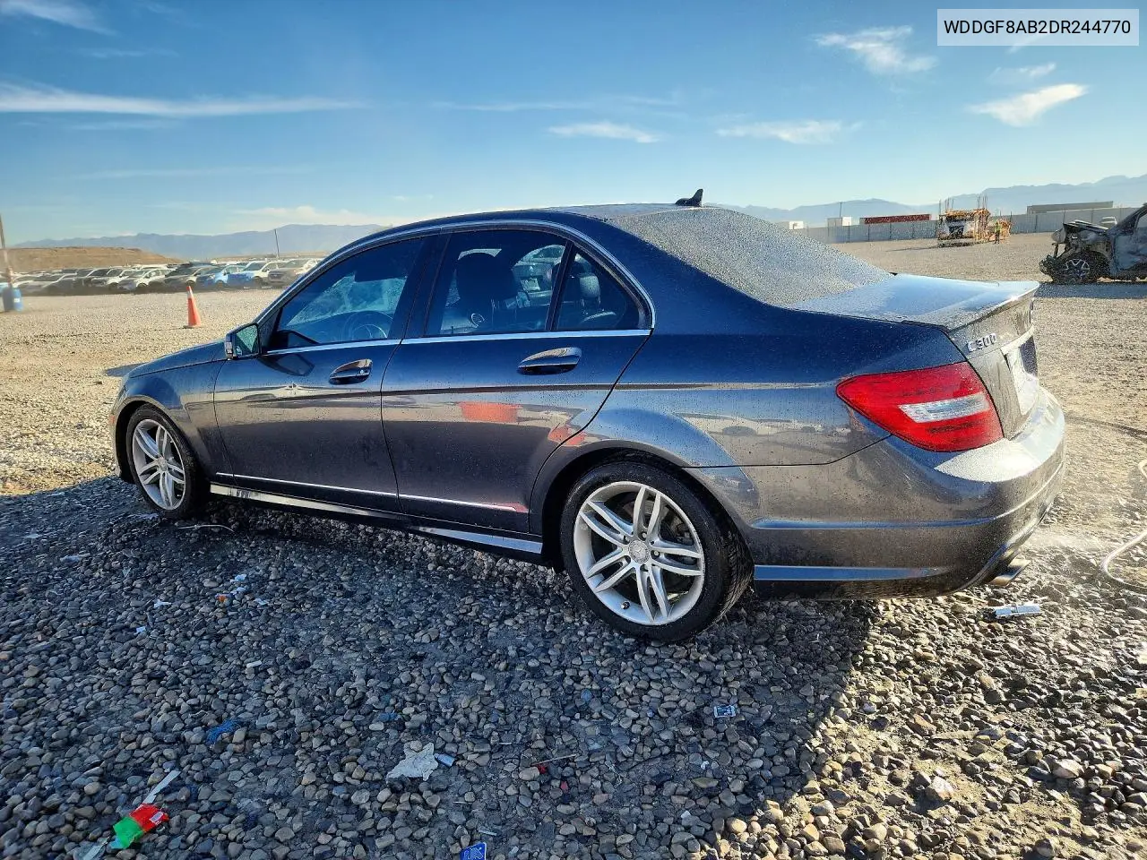 2013 MERCEDES C-KLASSE VIN WDDGF8AB2DR244770 — фото 2