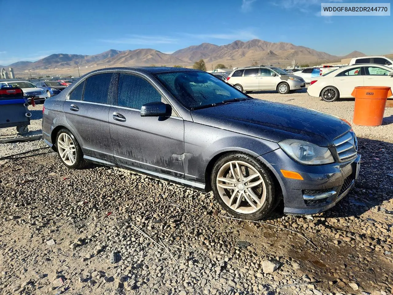 2013 MERCEDES C-KLASSE VIN WDDGF8AB2DR244770 — фото 4