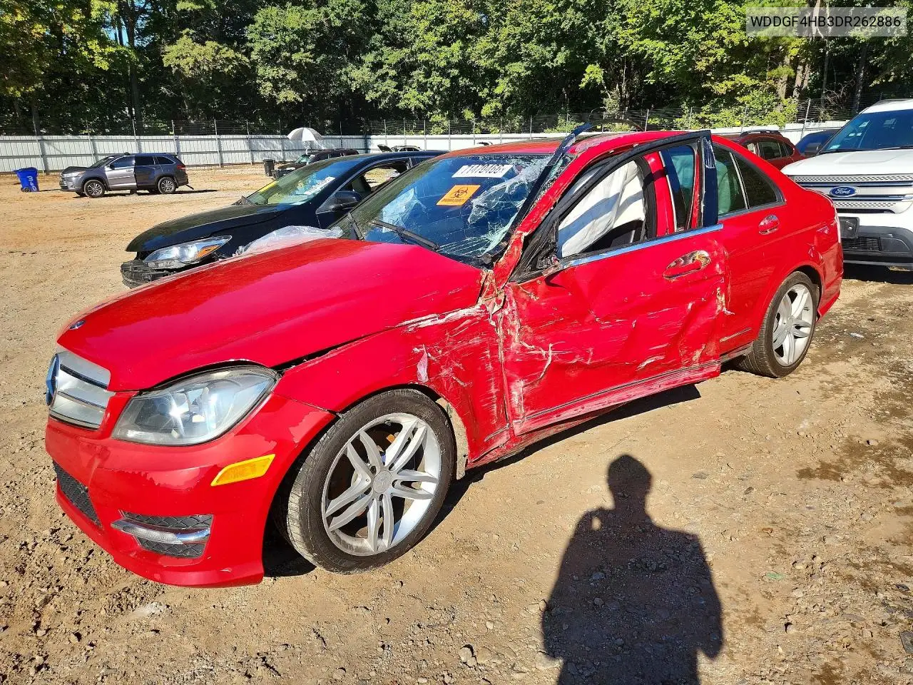 MERCEDES C-KLASSE 2013, VIN WDDGF4HB3DR262886