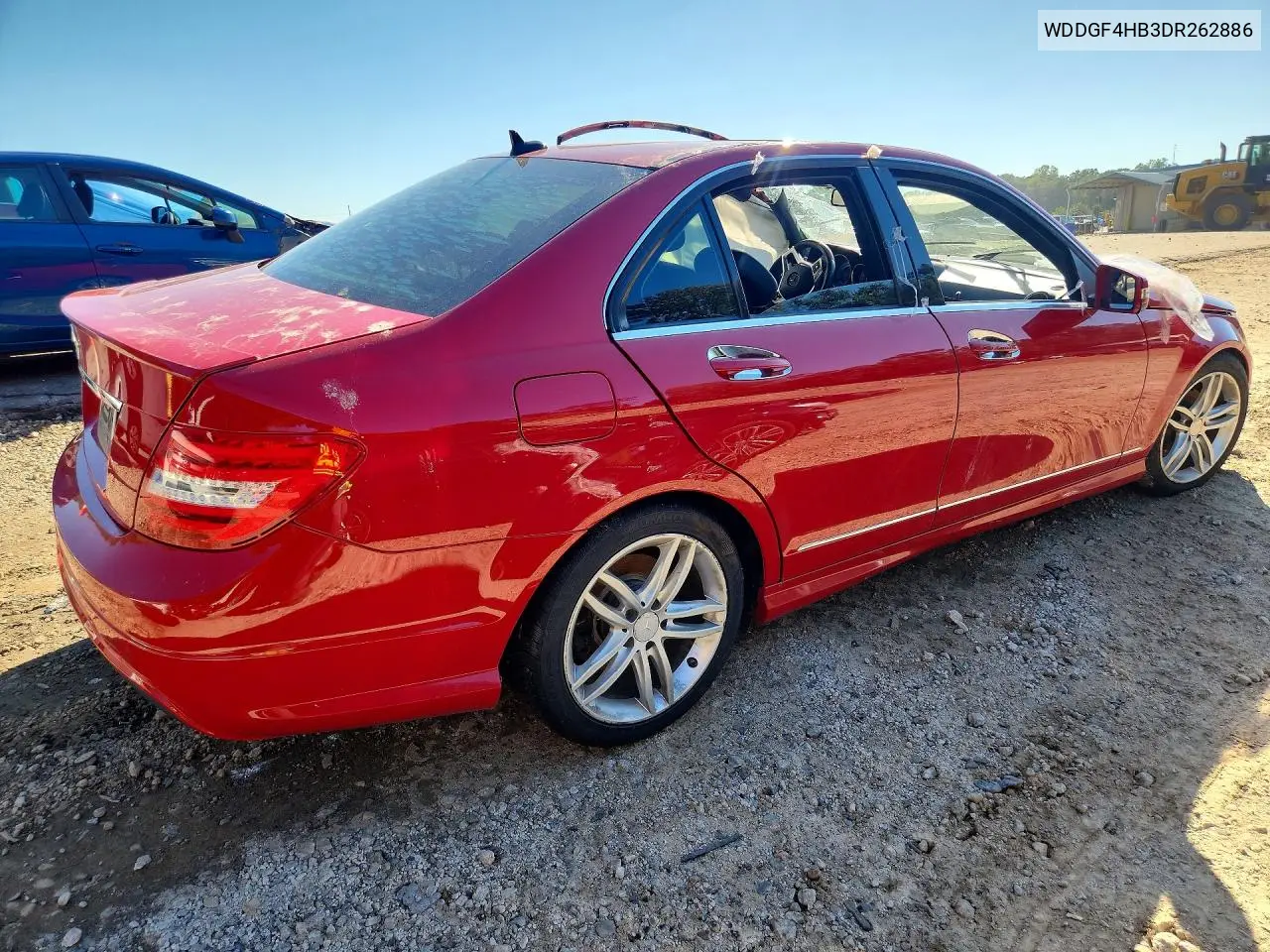 2013 MERCEDES C-KLASSE VIN WDDGF4HB3DR262886 — фото 3