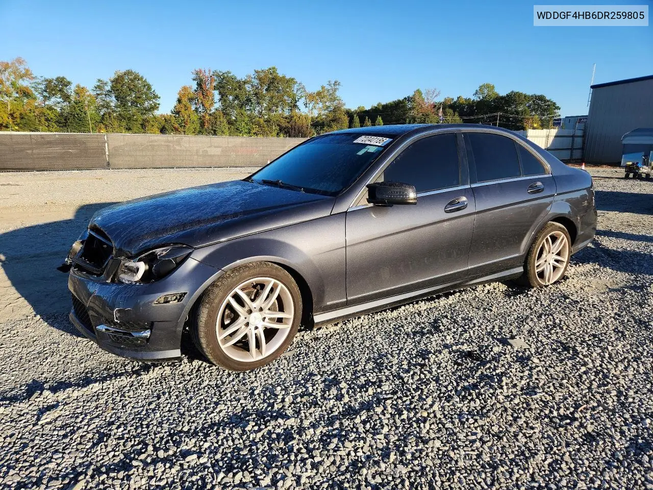 MERCEDES C-KLASSE 2013, VIN WDDGF4HB6DR259805