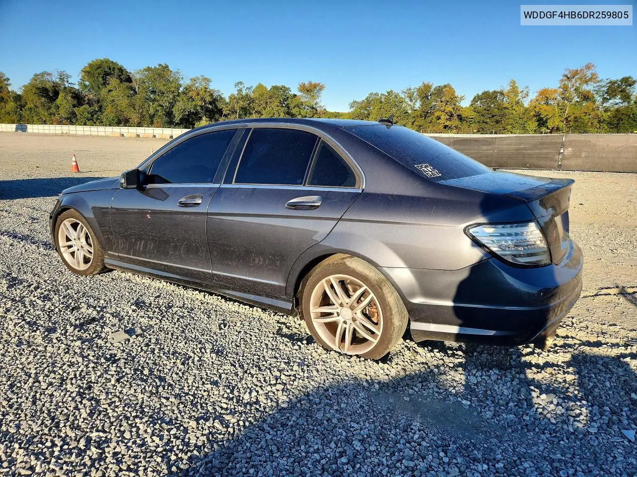 2013 MERCEDES C-KLASSE VIN WDDGF4HB6DR259805 — фото 2