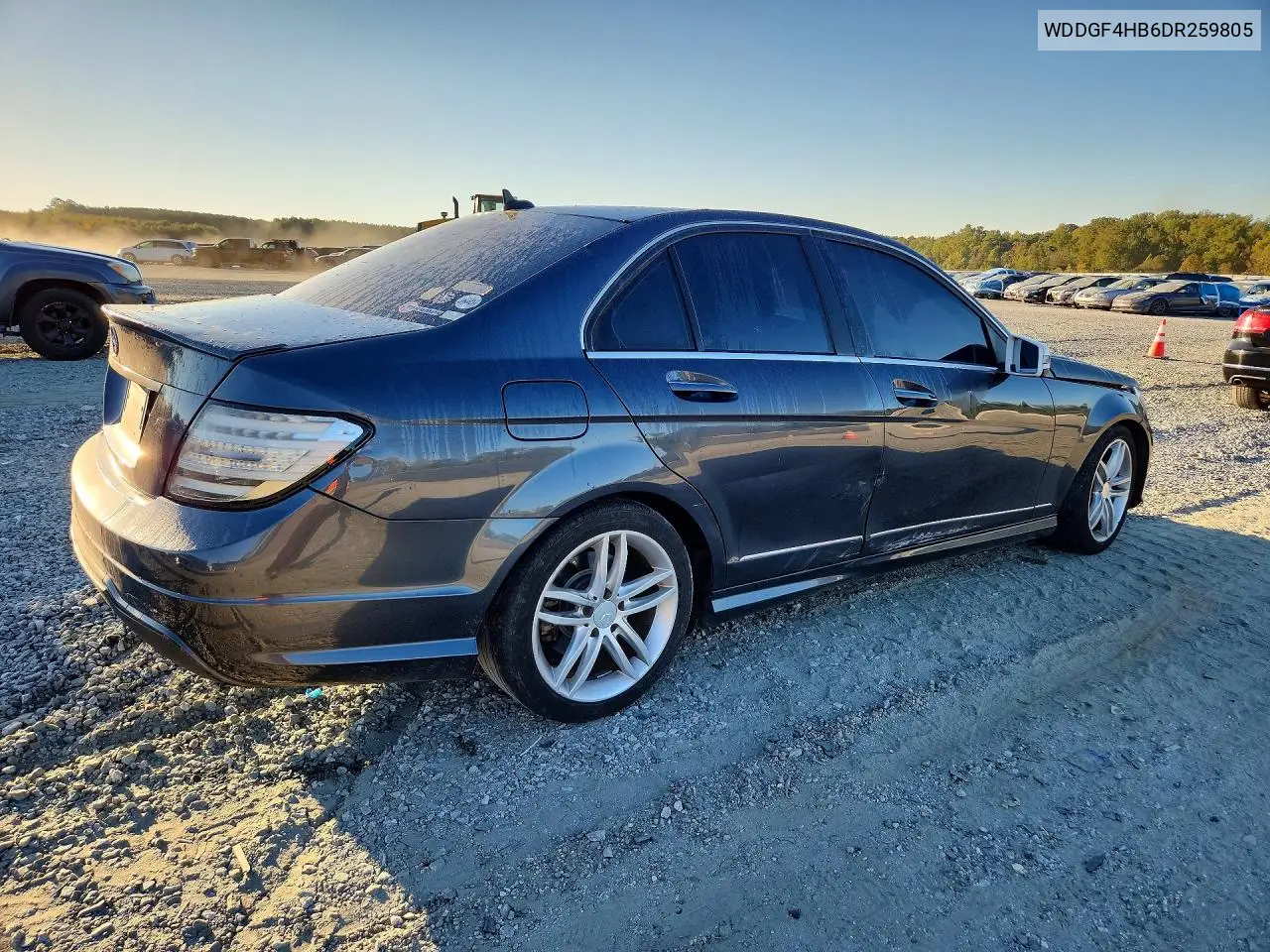2013 MERCEDES C-KLASSE VIN WDDGF4HB6DR259805 — фото 3