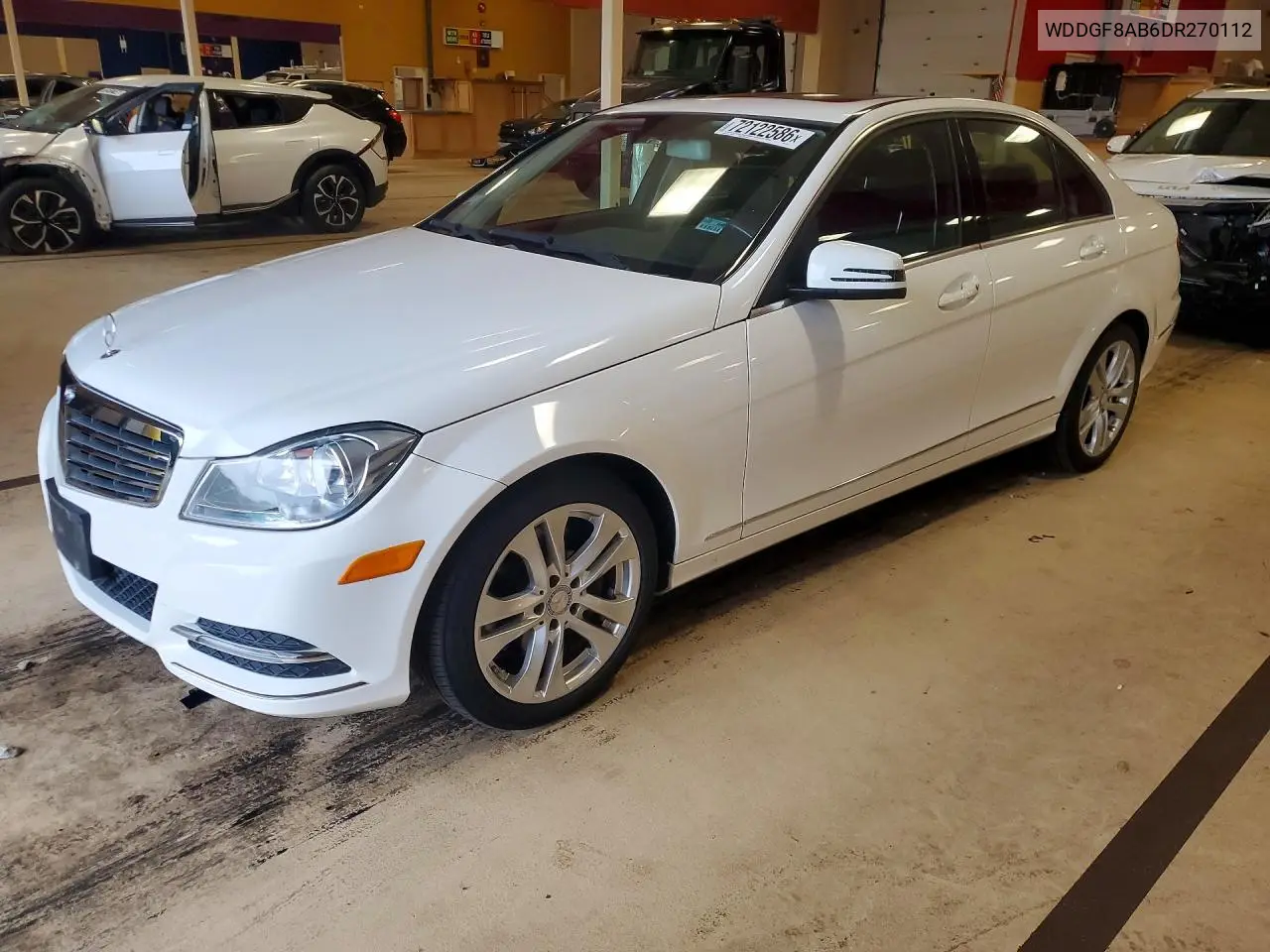 MERCEDES C-KLASSE 2013, VIN WDDGF8AB6DR270112