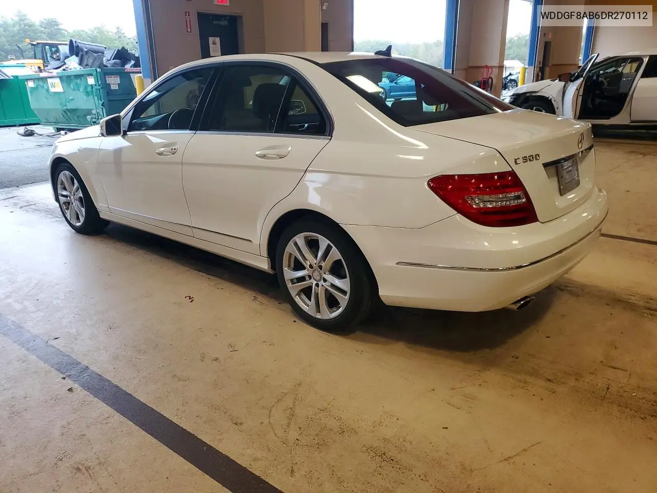 2013 MERCEDES C-KLASSE VIN WDDGF8AB6DR270112 — фото 2