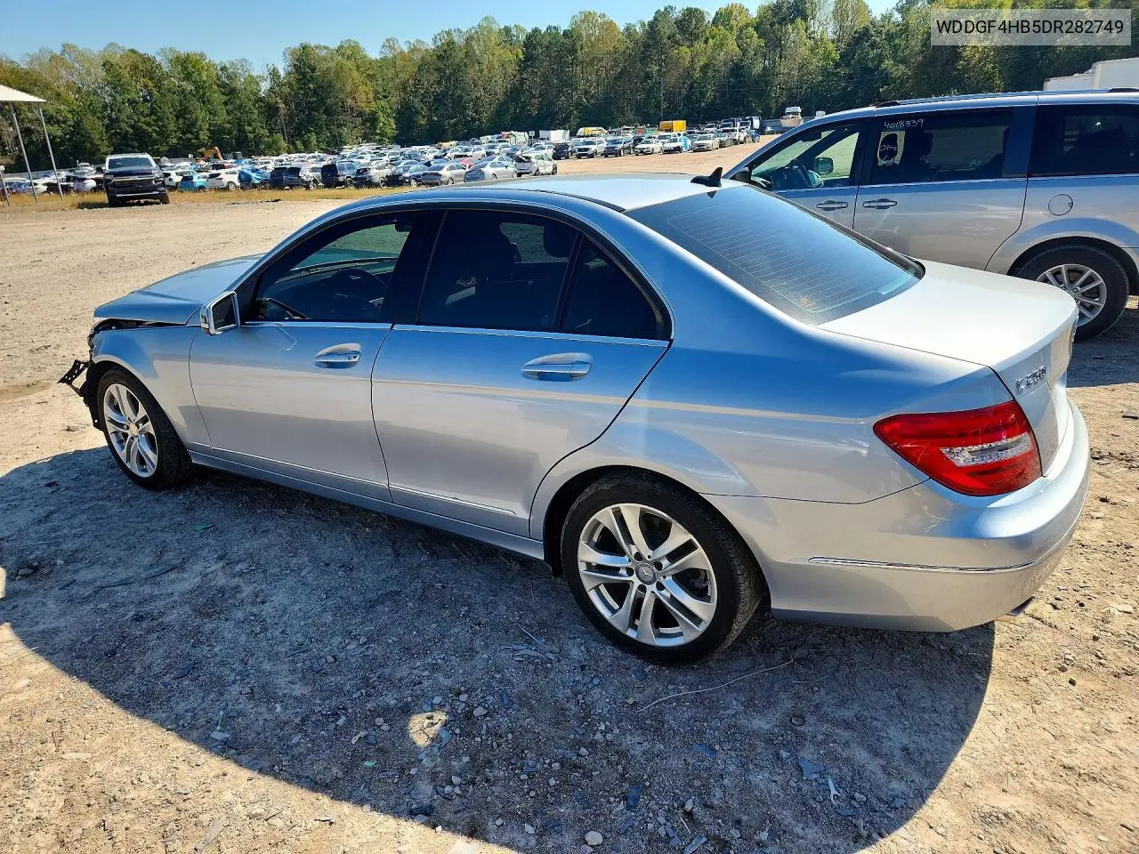 2013 MERCEDES C-KLASSE VIN WDDGF4HB5DR282749 — фото 2