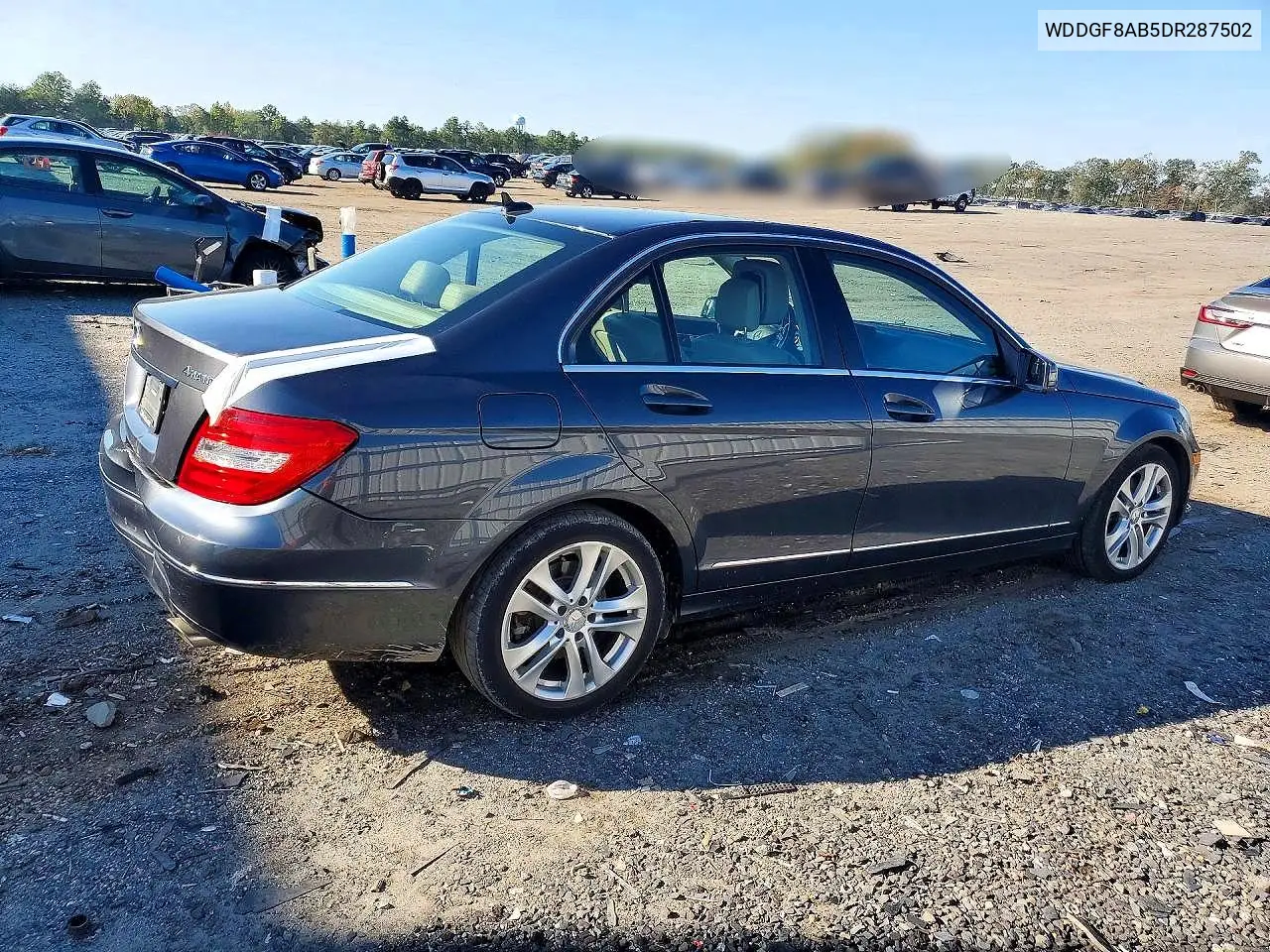 2013 MERCEDES C-KLASSE VIN WDDGF8AB5DR287502 — фото 3