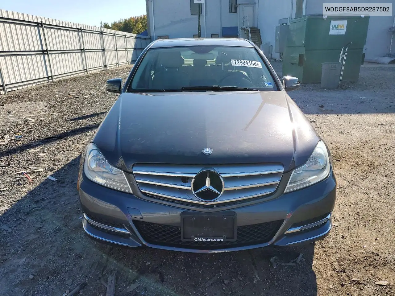 2013 MERCEDES C-KLASSE VIN WDDGF8AB5DR287502 — фото 5