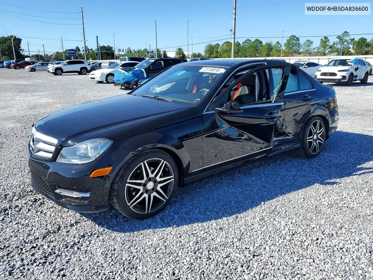MERCEDES C-KLASSE 2013, VIN WDDGF4HB5DA836600