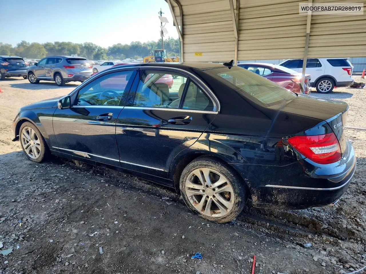 2013 MERCEDES C-KLASSE VIN WDDGF8AB7DR288019 — фото 2