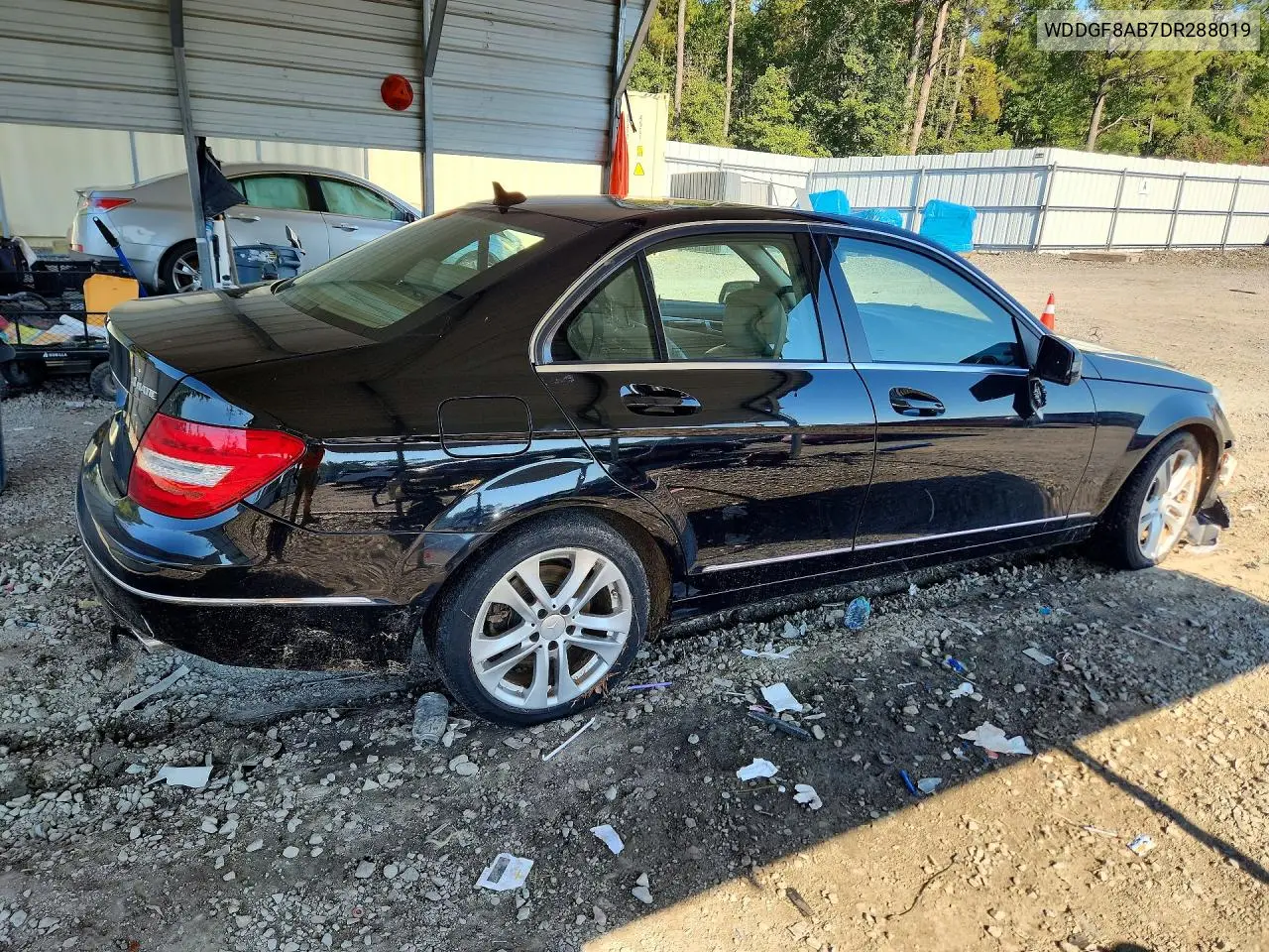 2013 MERCEDES C-KLASSE VIN WDDGF8AB7DR288019 — фото 3