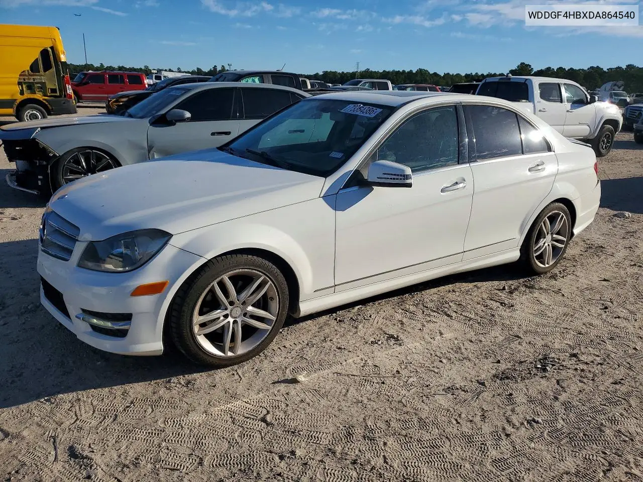MERCEDES C-KLASSE 2013, VIN WDDGF4HBXDA864540