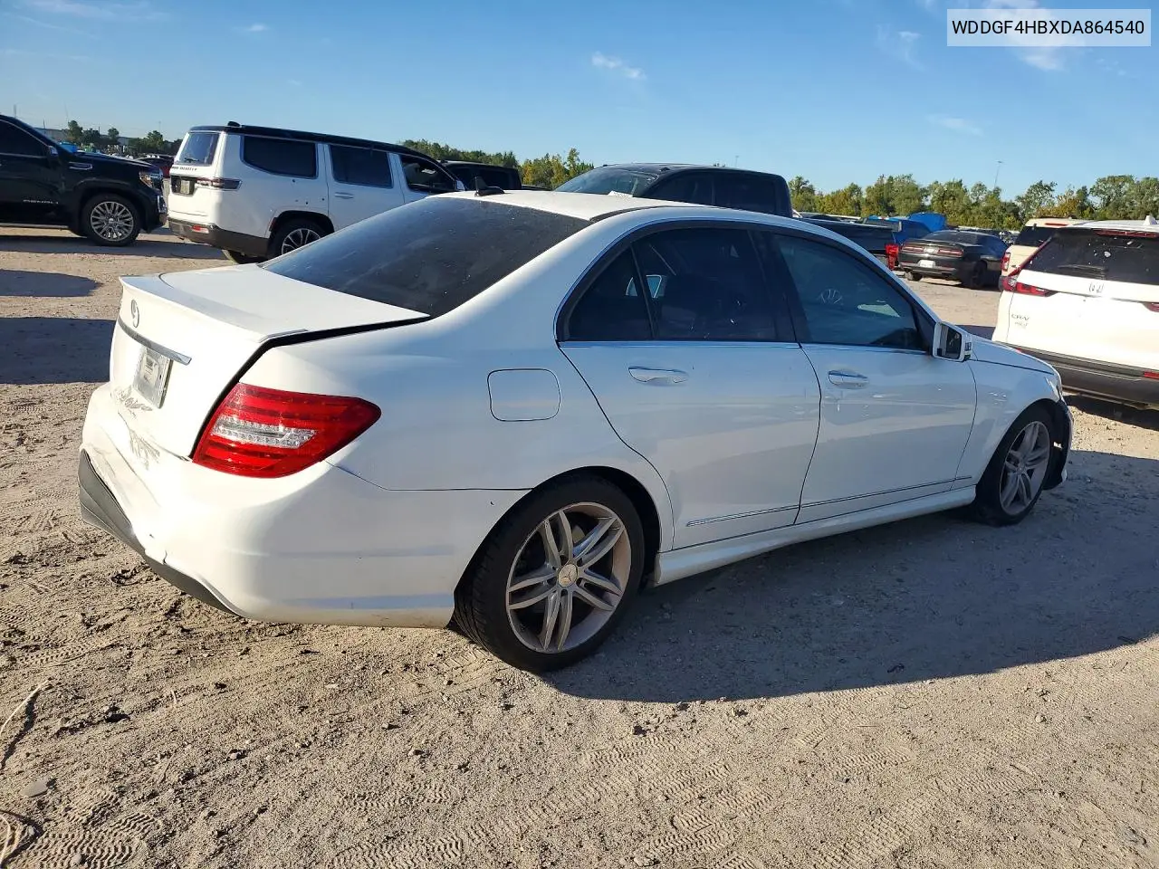 2013 MERCEDES C-KLASSE VIN WDDGF4HBXDA864540 — фото 3