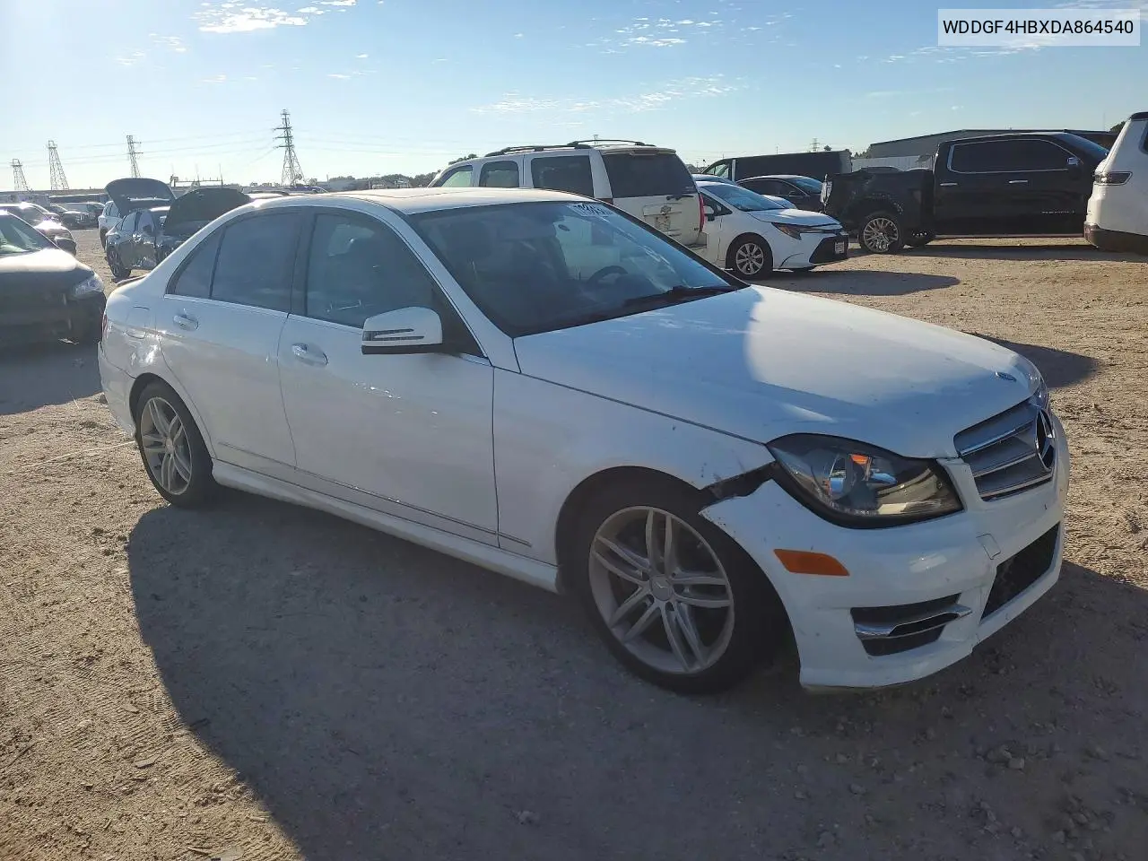 2013 MERCEDES C-KLASSE VIN WDDGF4HBXDA864540 — фото 4