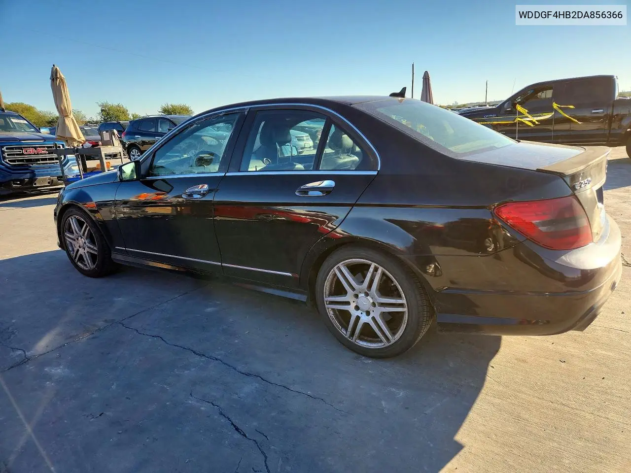 2013 MERCEDES C-KLASSE VIN WDDGF4HB2DA856366 — фото 2