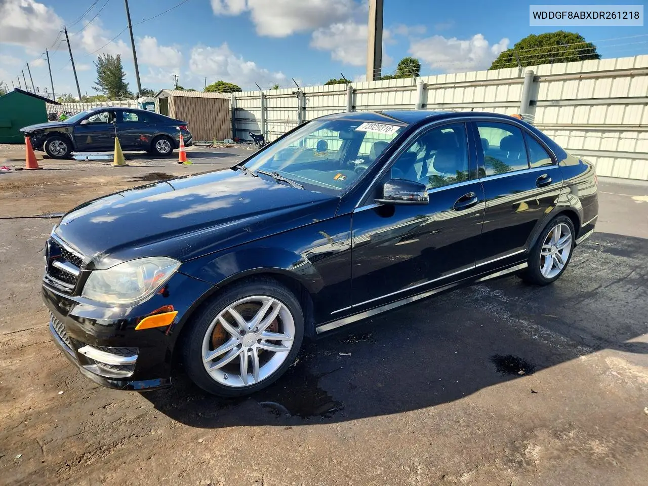 MERCEDES C-KLASSE 2013, VIN WDDGF8ABXDR261218