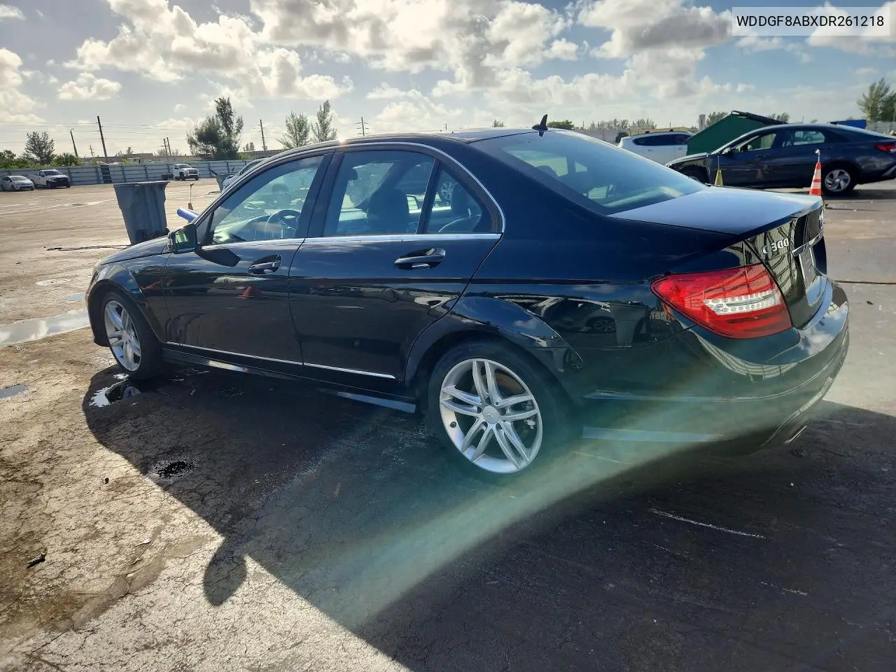 2013 MERCEDES C-KLASSE VIN WDDGF8ABXDR261218 — фото 2