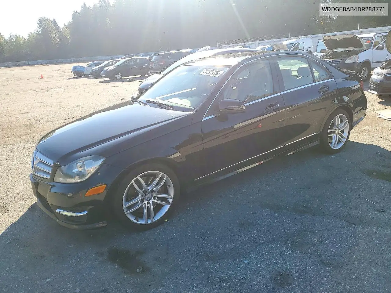MERCEDES C-KLASSE 2013, VIN WDDGF8AB4DR288771