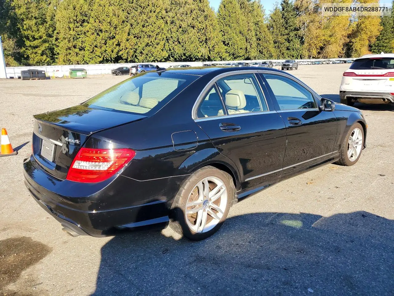 2013 MERCEDES C-KLASSE VIN WDDGF8AB4DR288771 — фото 3
