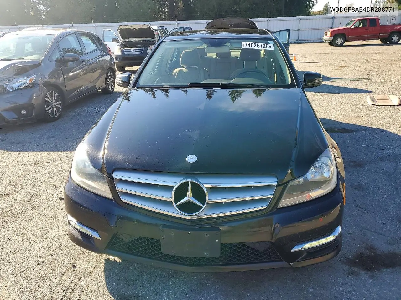 2013 MERCEDES C-KLASSE VIN WDDGF8AB4DR288771 — фото 5