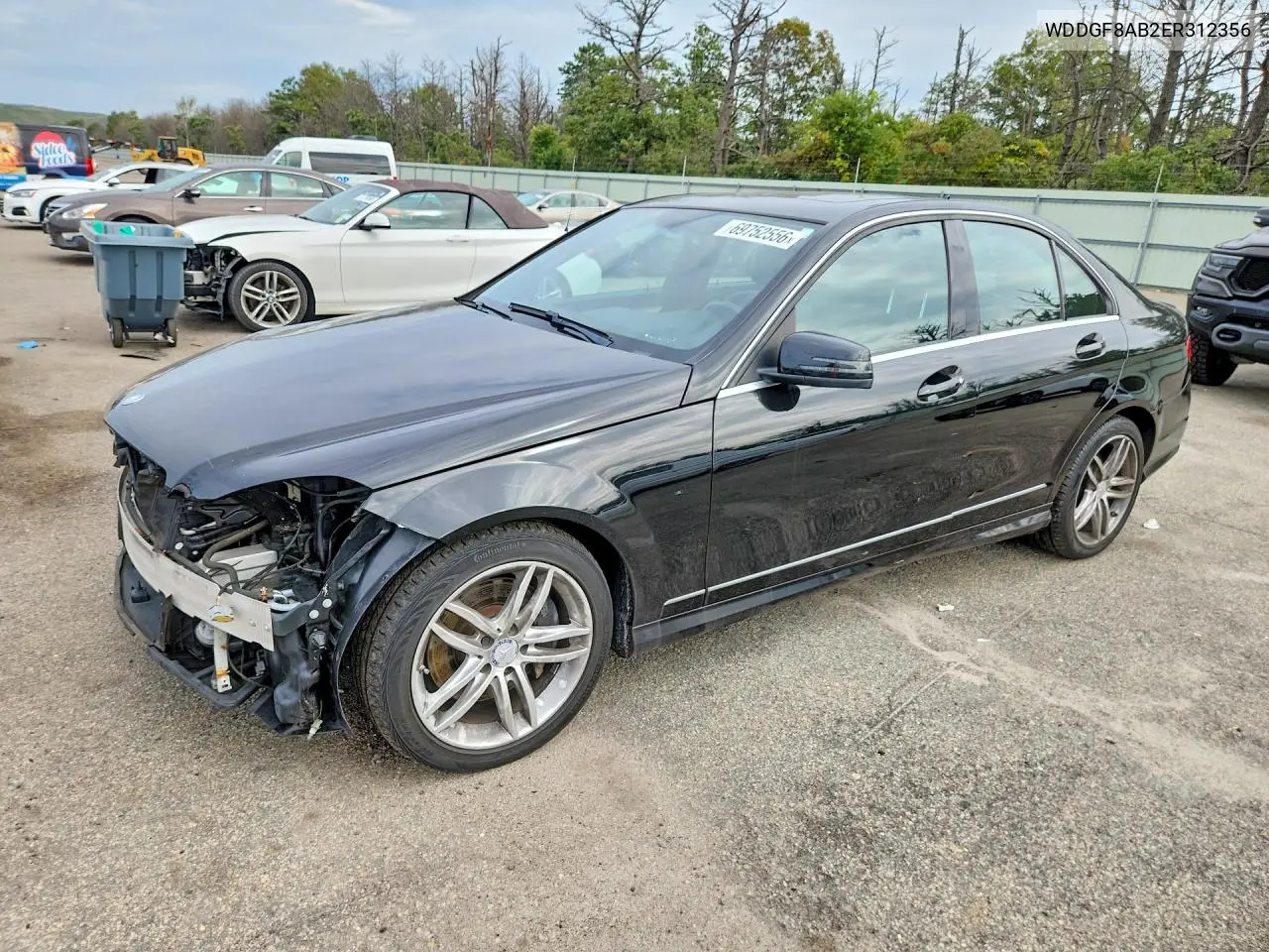 MERCEDES C-KLASSE 2014, VIN WDDGF8AB2ER312356