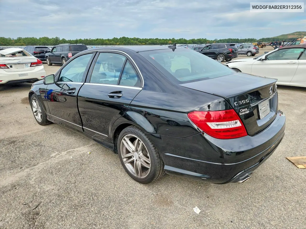 2014 MERCEDES C-KLASSE VIN WDDGF8AB2ER312356 — фото 2