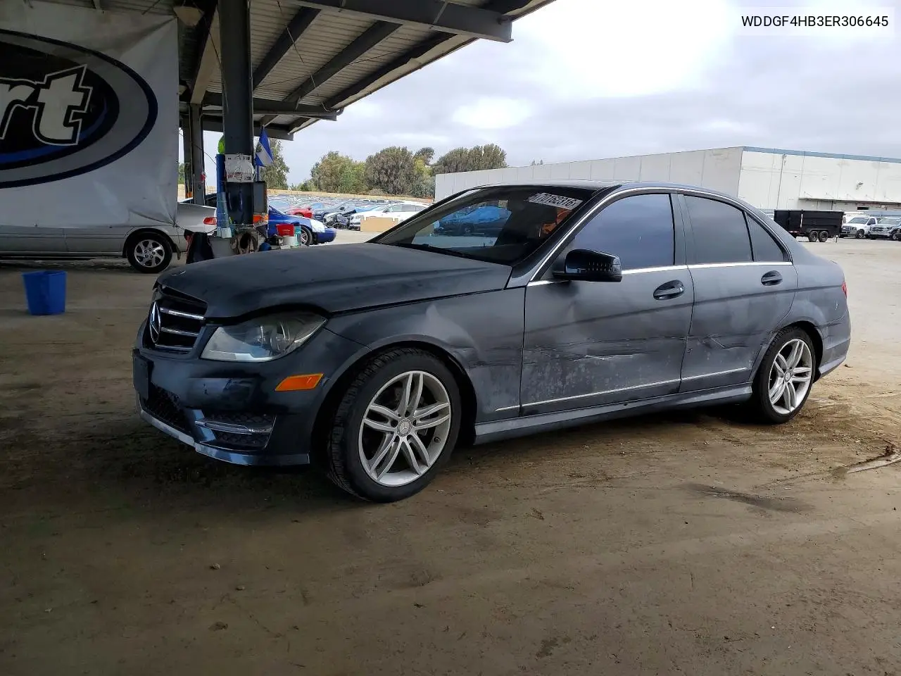MERCEDES C-KLASSE 2014, VIN WDDGF4HB3ER306645