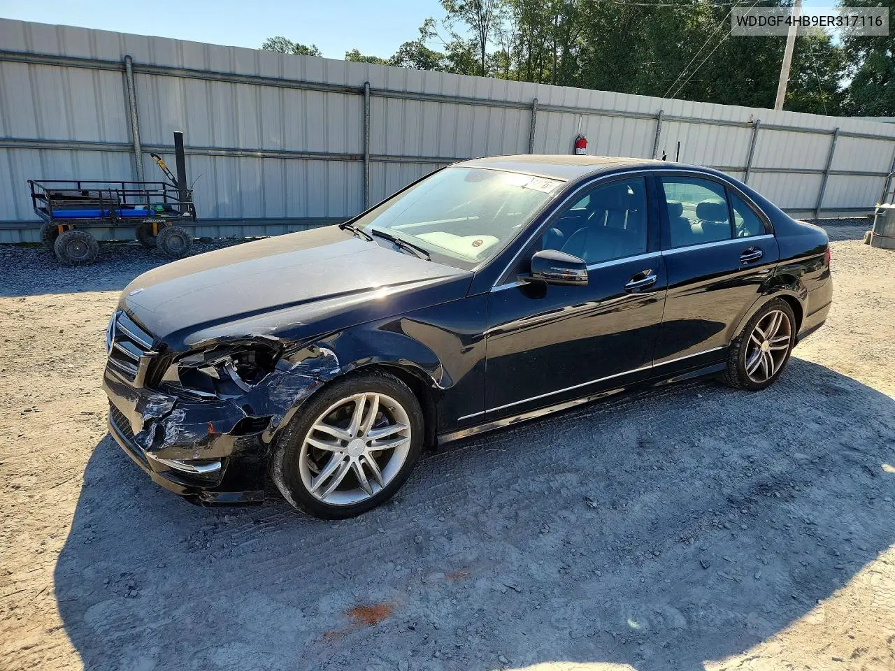 MERCEDES C-KLASSE 2014, VIN WDDGF4HB9ER317116