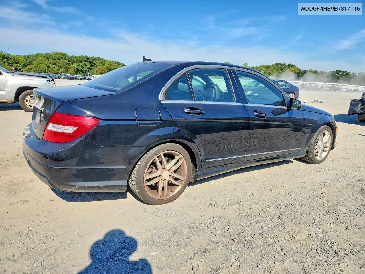 2014 MERCEDES C-KLASSE VIN WDDGF4HB9ER317116 — фото 3