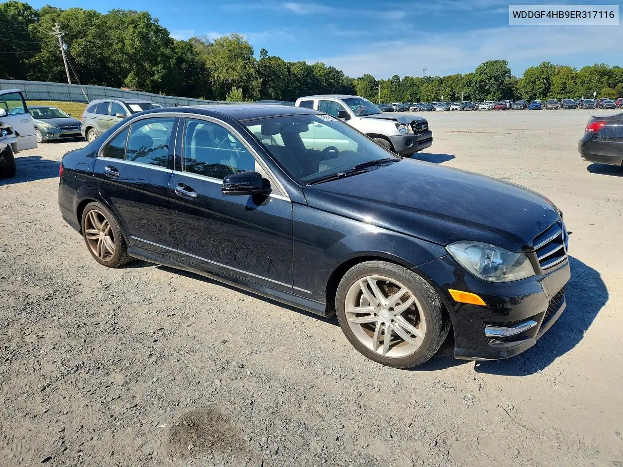 2014 MERCEDES C-KLASSE VIN WDDGF4HB9ER317116 — фото 4