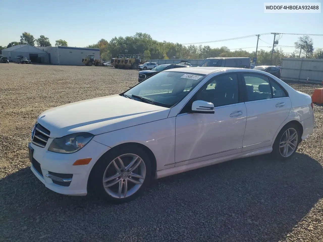 MERCEDES C-KLASSE 2014, VIN WDDGF4HB0EA932488