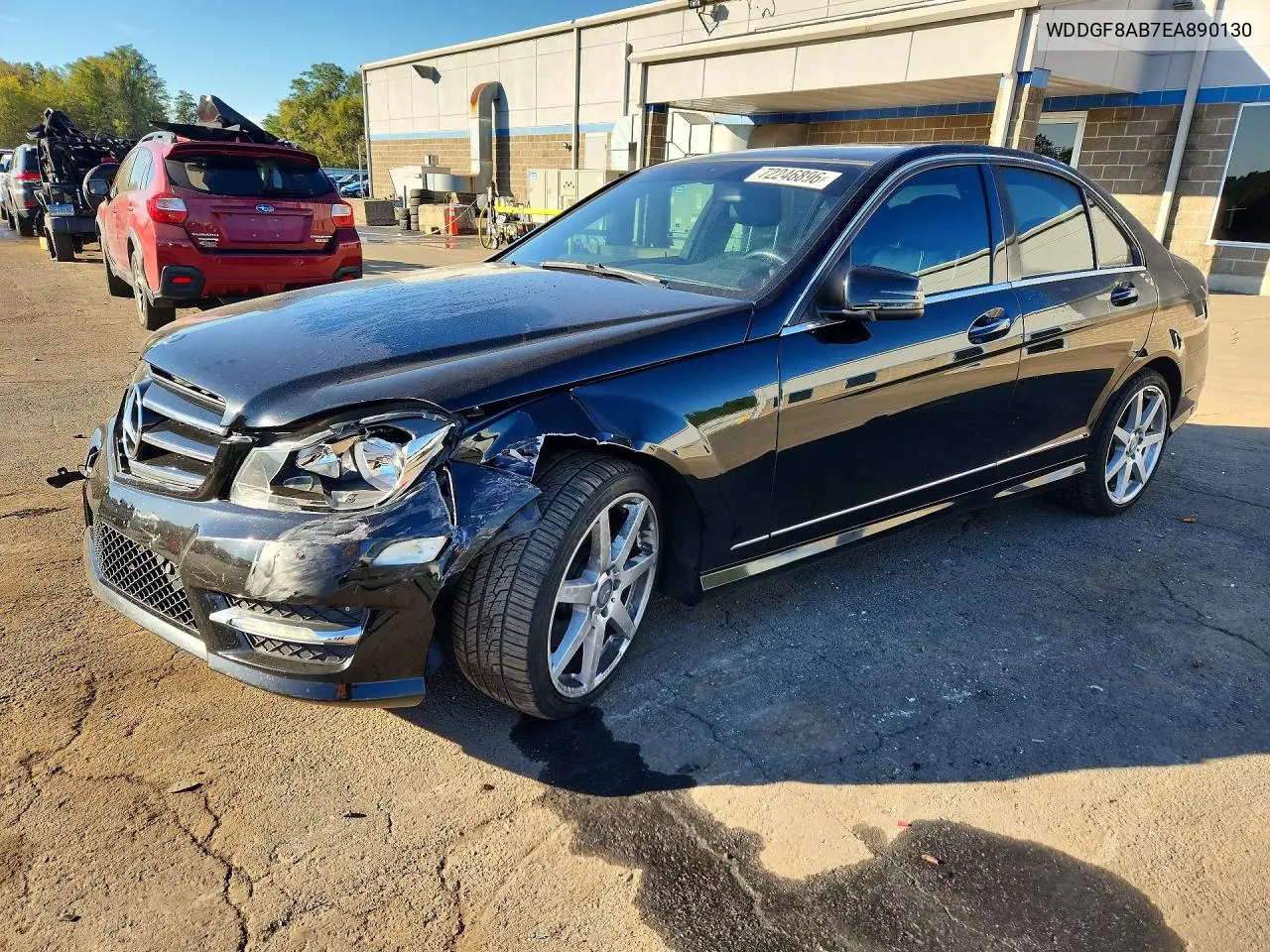 MERCEDES C-KLASSE 2014, VIN WDDGF8AB7EA890130