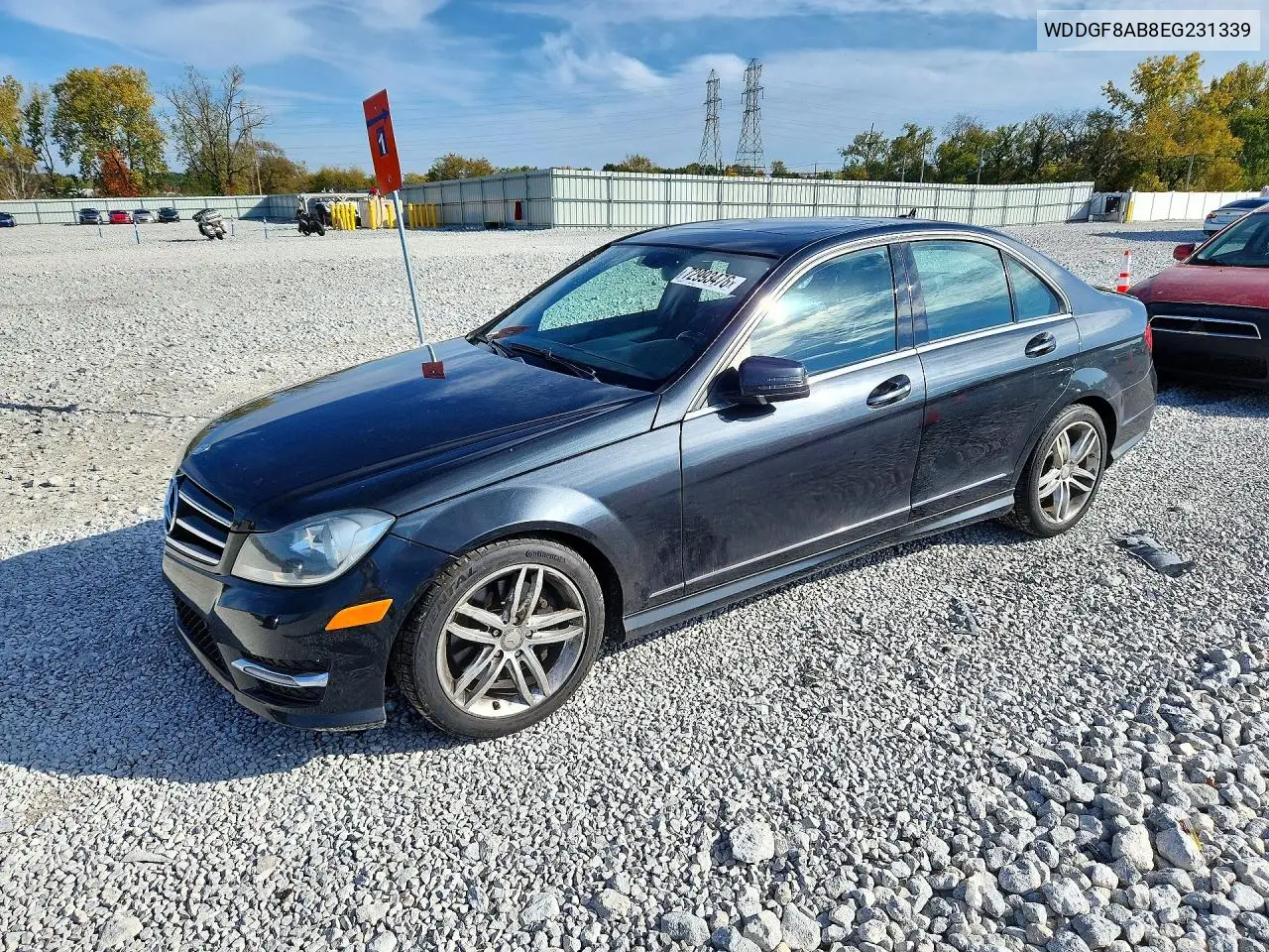 MERCEDES C-KLASSE 2014, VIN WDDGF8AB8EG231339