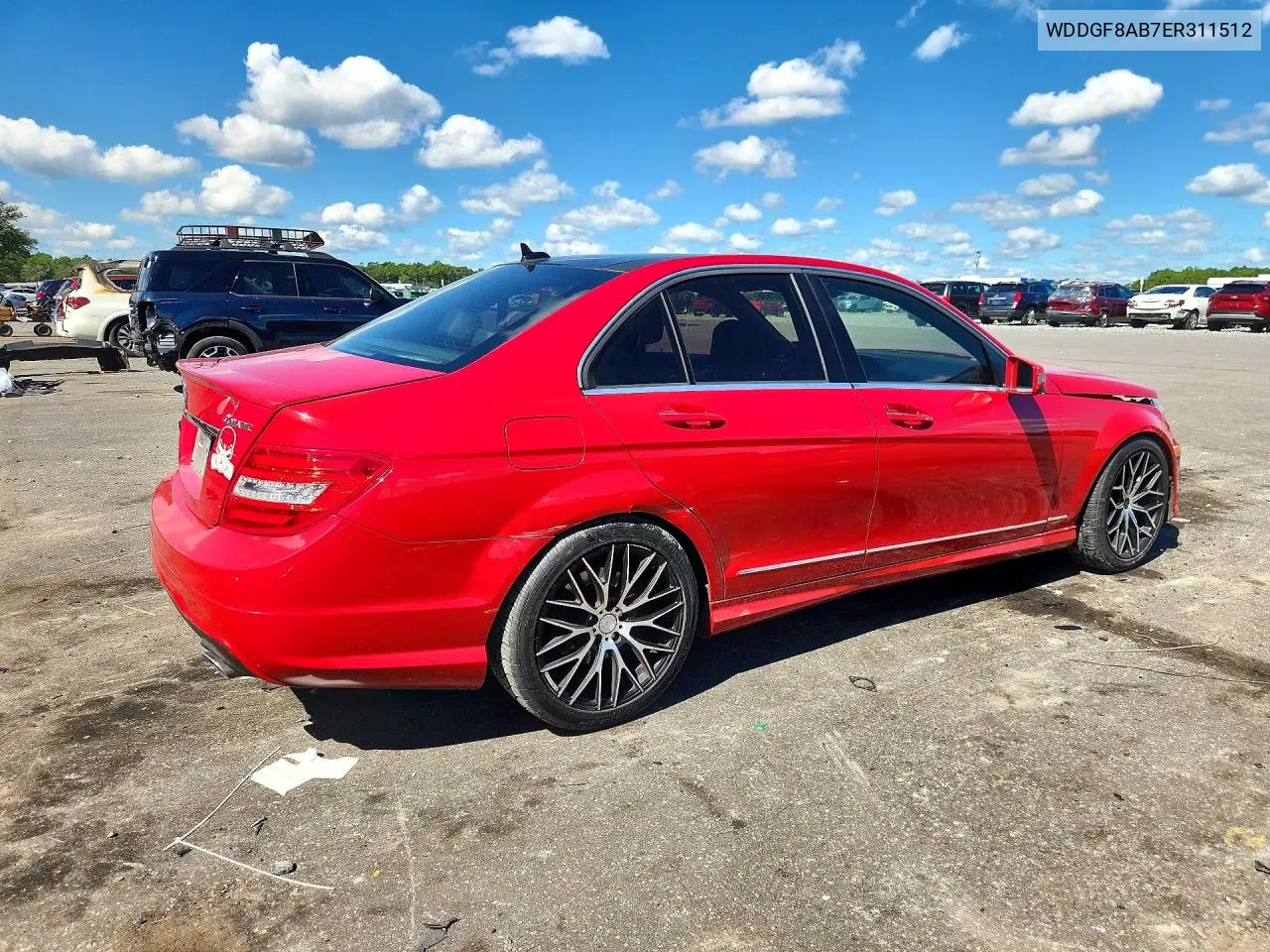 2014 MERCEDES C-KLASSE VIN WDDGF8AB7ER311512 — фото 3
