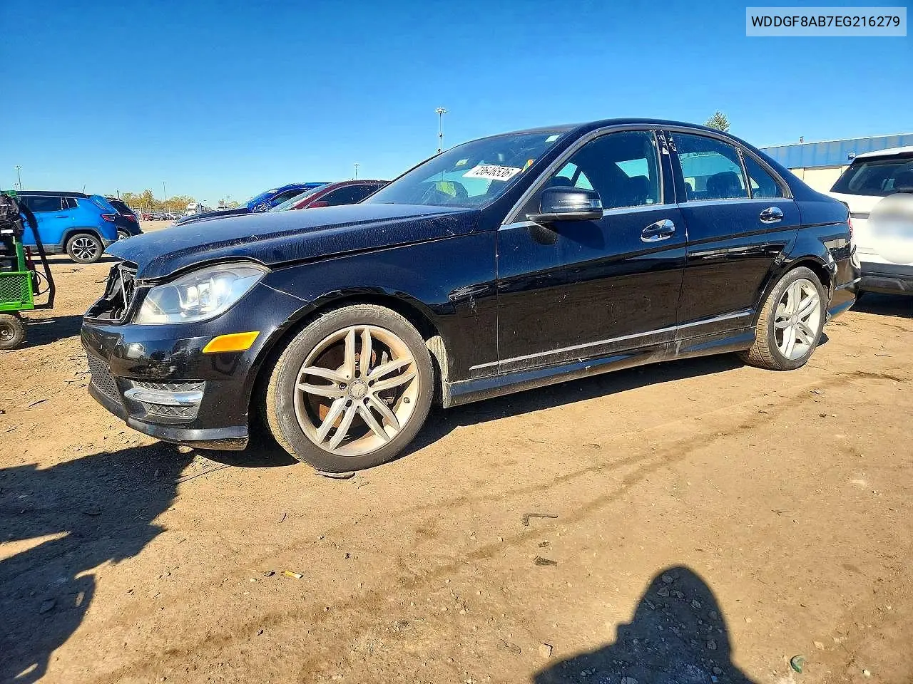 MERCEDES C-KLASSE 2014, VIN WDDGF8AB7EG216279