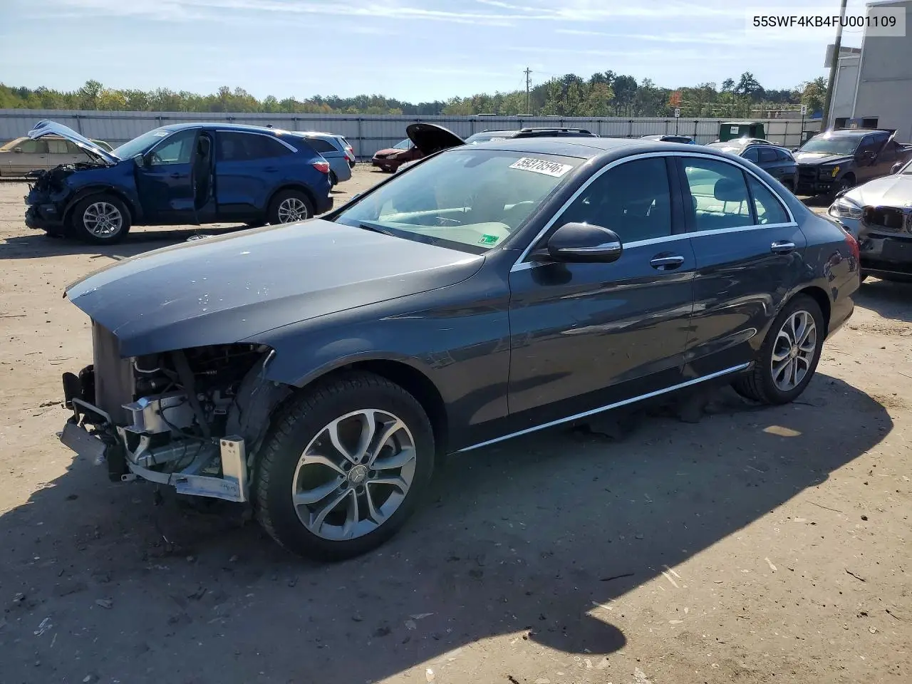 MERCEDES C-KLASSE 2015, VIN 55SWF4KB4FU001109