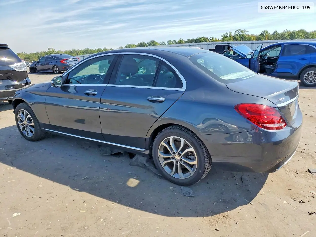 2015 MERCEDES C-KLASSE VIN 55SWF4KB4FU001109 — фото 2