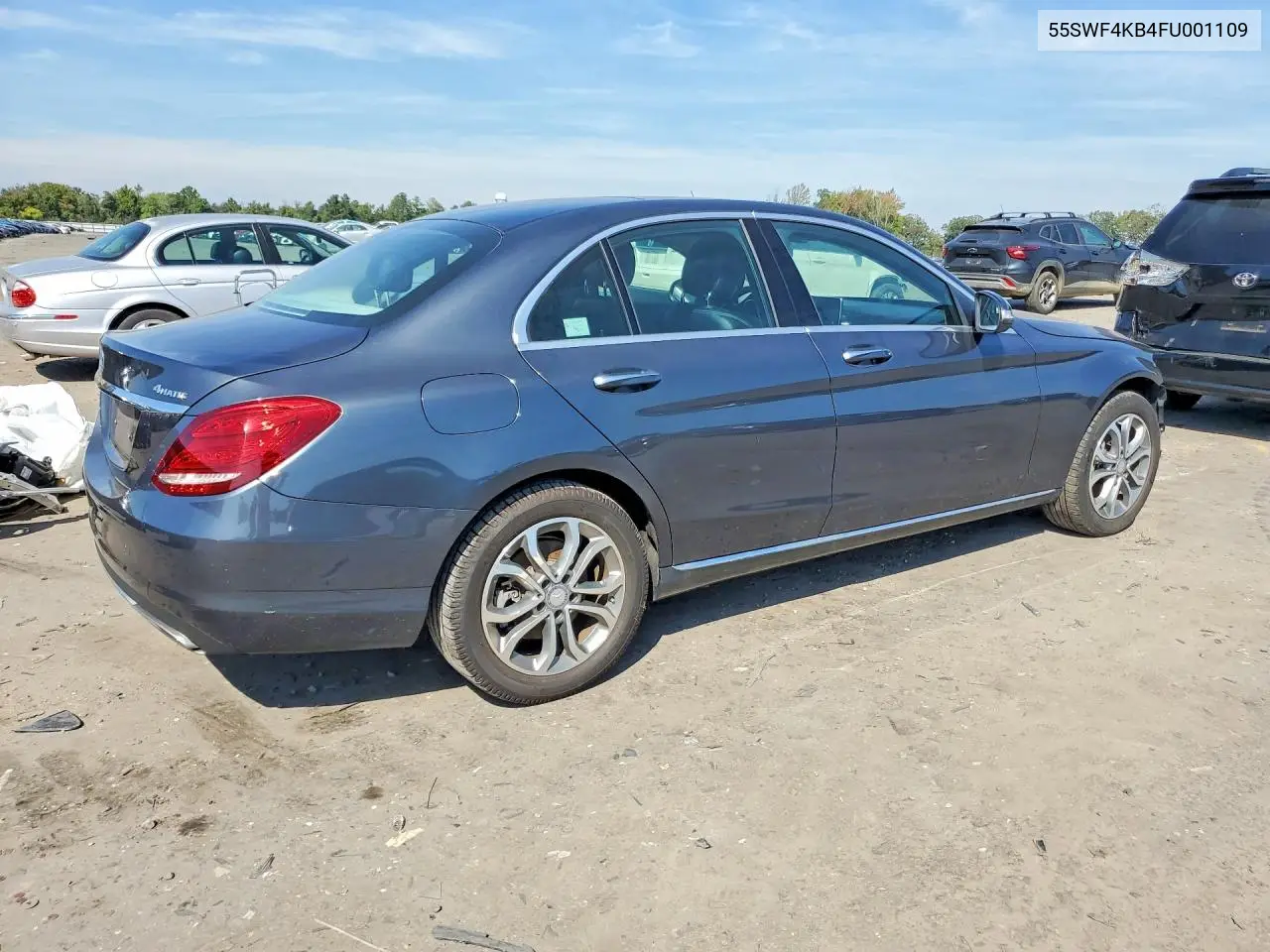 2015 MERCEDES C-KLASSE VIN 55SWF4KB4FU001109 — фото 3