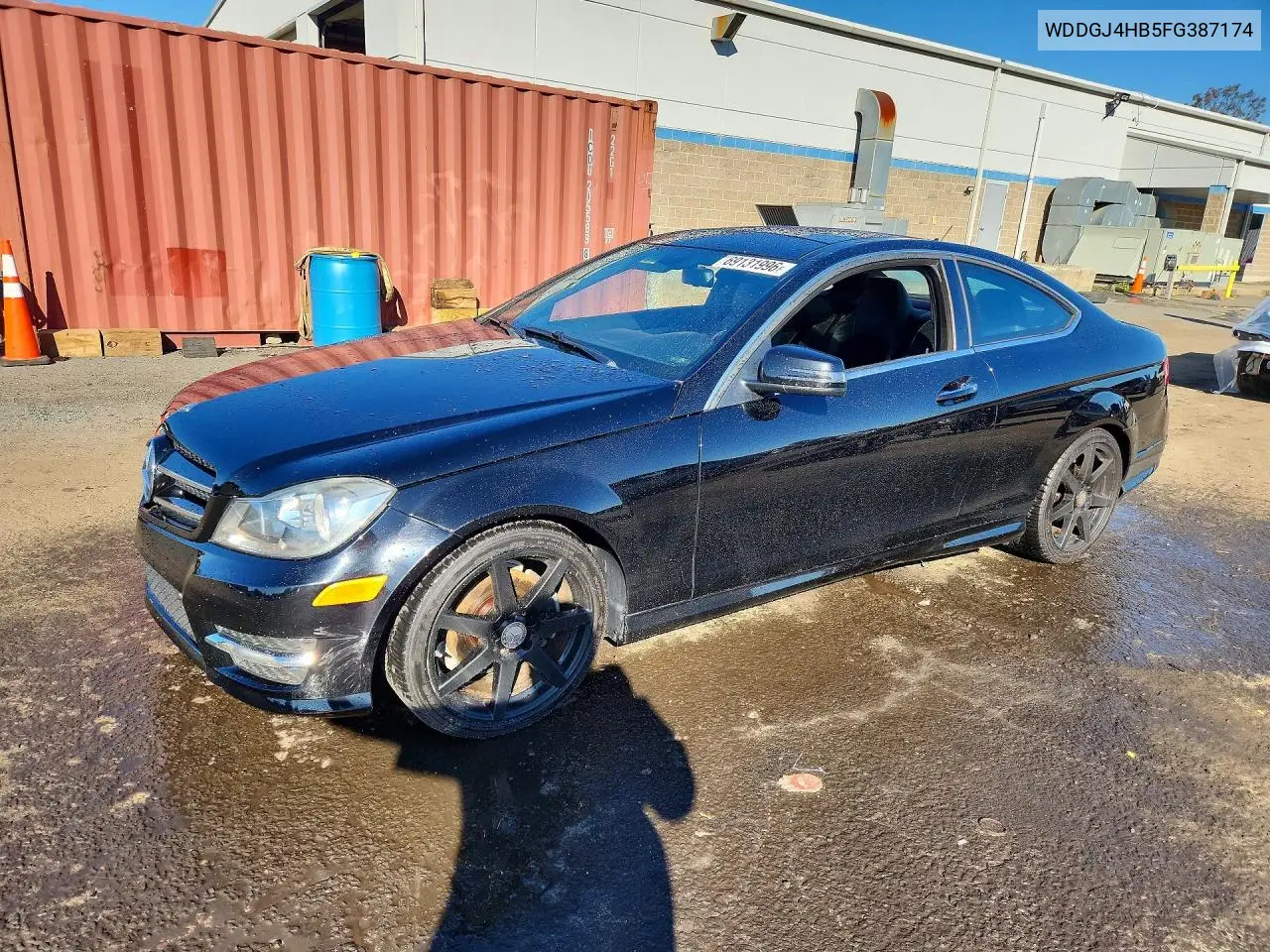 MERCEDES C-KLASSE 2015, VIN WDDGJ4HB5FG387174
